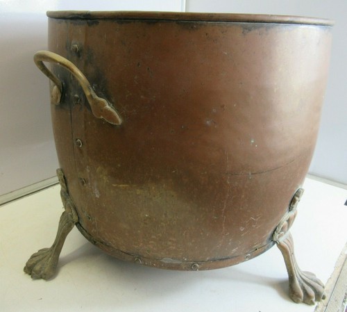 Large antique copper and brass - copper,
