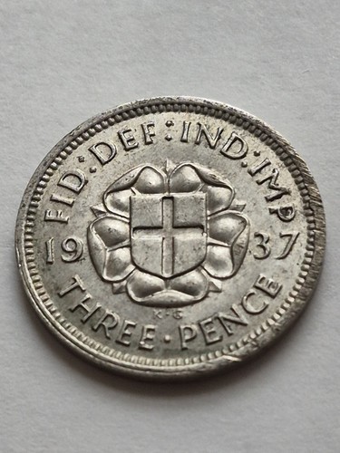 1937 king george - vi, threepence