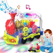 Best Toy Train Set for Kid with Sounds & LED Lights Electric Train Toy Xmas Gift