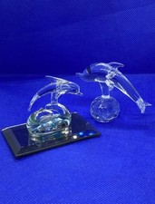 Preloved Glass Dolphins x 2