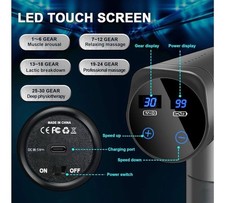 Massage Gun Deep Tissue, Percussion Muscle Massager with 30 Adjustable Speed