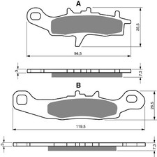 Brake Disc Pads Rear Goldfren