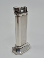 Dunhill Unique Table Tallboy Lighter - Silver Plate 1980s/1990s EXCELLENT 