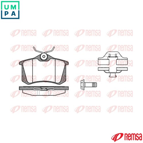 Brake pad set - set,