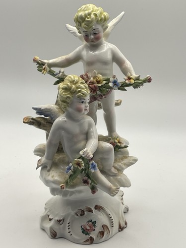 Vintage meissen style putti - vintage,