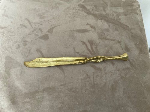 Vintage brass letter - vintage,