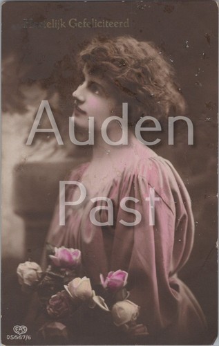 Vintage eas postcard woman - eas,