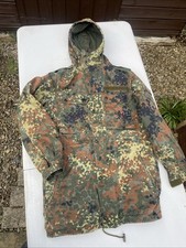 Army German Parka Hooded Field Jacket+ Liner  Flecktarn Camo, Size L Bushcraft