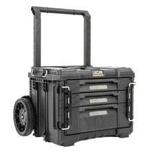 JCB Site System 3 Drawer Rolling Tool Box Chest 9" Wheels 26.4L / 15kg Capacity