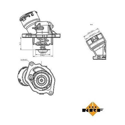 Nrf 725023 thermostat - thermostat,, coolant