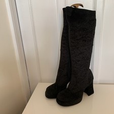 Black Velvet Platform Vintage