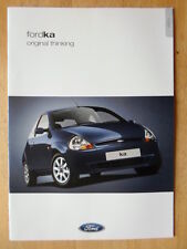 FORD KA 2001 UK Mkt Sales Brochure - Style Collection Luxury Ka