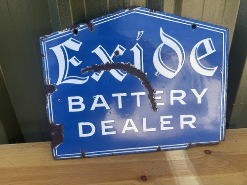 Rare original exide battery - rare,