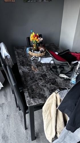 Black dinning table with - dinning,