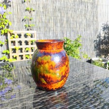 Vintage studio pottery vase - vintage,