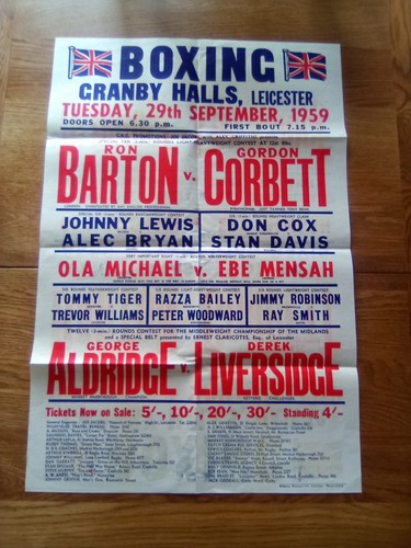 Boxing handbill - boxing,