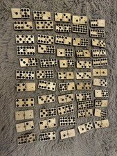 Vintage Ivory Ebony Dominoes