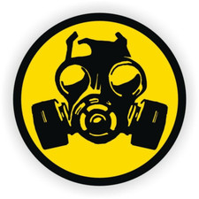 Gas mask symbol - symbol, sticker