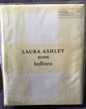 Laura Ashley Cora Check Sunshine SUPER KING Duvet Cover + 2 Pillowcases / Bedset