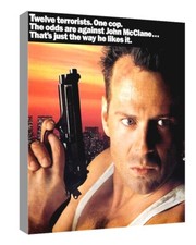 Die Hard gun canvas wall art