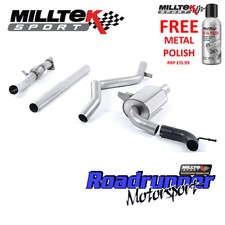 Milltek Sport Exhaust Cat Back Megane RS250 RS265 CUP 3" Non Resonated SSXRN402