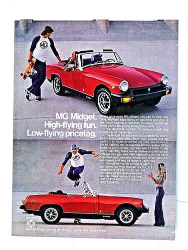 1977 midget convertible red - mg,