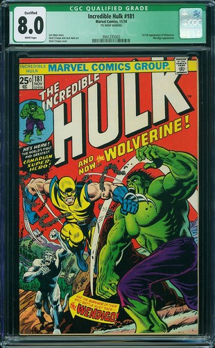 Incredible hulk 181 cgc 0 - hulk, 8.0