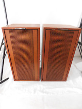 Vintage Pair TANDBERG 113 106-12 Teak Surround Speakers ~ Made In Norway Hi-Fi