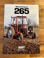Massey Ferguson 265 Tractor Leaflet… 1980s Classic Farming