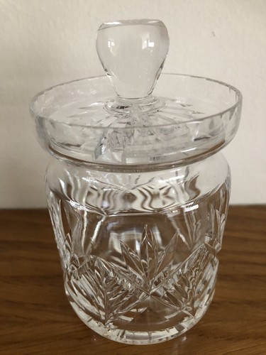 Vintage cut glass preserve - vintage,
