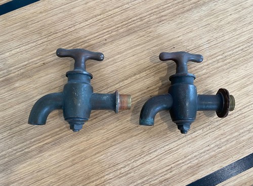 Pair lovely vintage brass - lovely,,