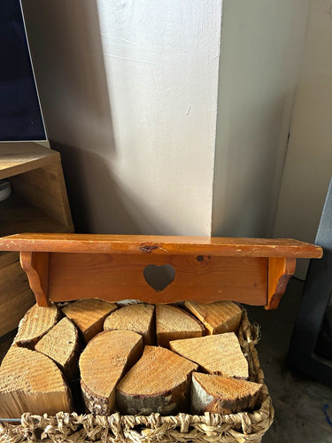 Vintage 90s wooden pine