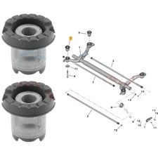 FOR PEUGEOT 206 REAR SUBFRAME AXLE FRONT MOUNTING BUSH 5131.93 5131.A9 5131.F8