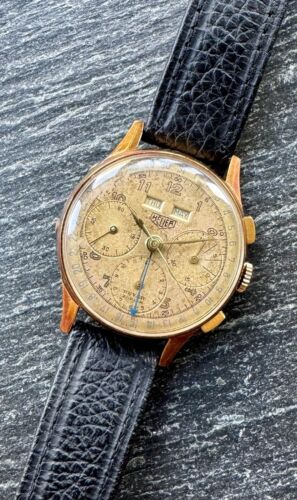 Rare vintage heuer triple date - rare,