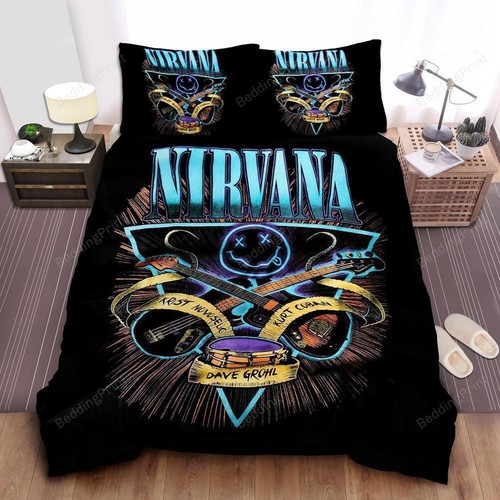 Nirvana logo with drums - with,
