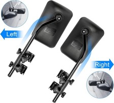 SUPAREE Car Caravan Towing Mirrors Universal Clip-On Pair – Flat Glass, Adjustab