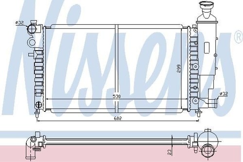 Nissens radiator for peugeot - nissens,
