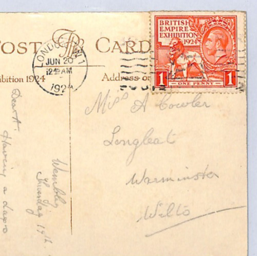 Wembley 1924 postcard - 1924, 1d