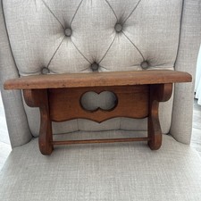 Vtg Wood Wall Shelf w Corbels
