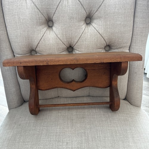 Vtg wood wall shelf - vtg, w