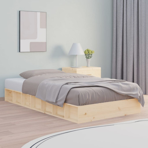 Bed frame natural pine - bed,