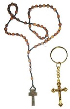 Wooden Rosary Necklace &