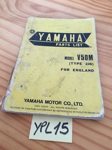 Yamaha parts list v50m 2j6 - parts, v50