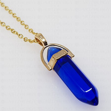 Blue Sapphire Necklace Quartz