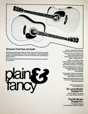 1976 Alvarez Yairi Guitars - Vintage Print Advertisement