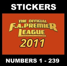 Topps 2011 Premier League stickers # 1 - 239