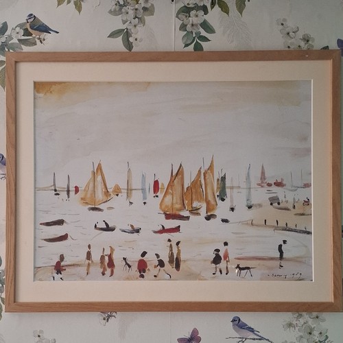 Lowry signed framed - l.s.,