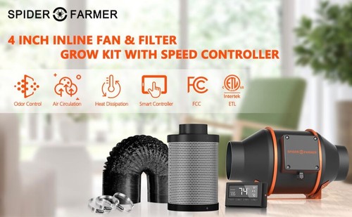 Spider farmer 4in inline - inline, duct