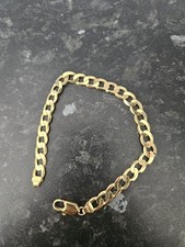 9ct gold curb bracelet - 9ct,