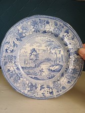 Antique Staffordshire Blue And